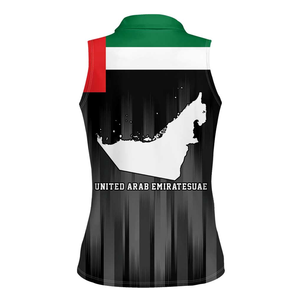 United Arab Emirates Women Sleeveless Polo Shirt UAE Emblem Hawk of Quraish - Wonder Print Shop