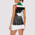 United Arab Emirates Women Sleeveless Polo Shirt UAE Emblem Hawk of Quraish - Wonder Print Shop
