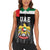 United Arab Emirates Women Sleeveless Polo Shirt UAE Emblem Hawk of Quraish - Wonder Print Shop