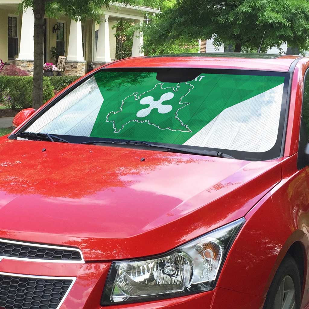 Personalized Italy Lombardy Auto Sun Shade Inspiration Flags Style - Wonder Print Shop