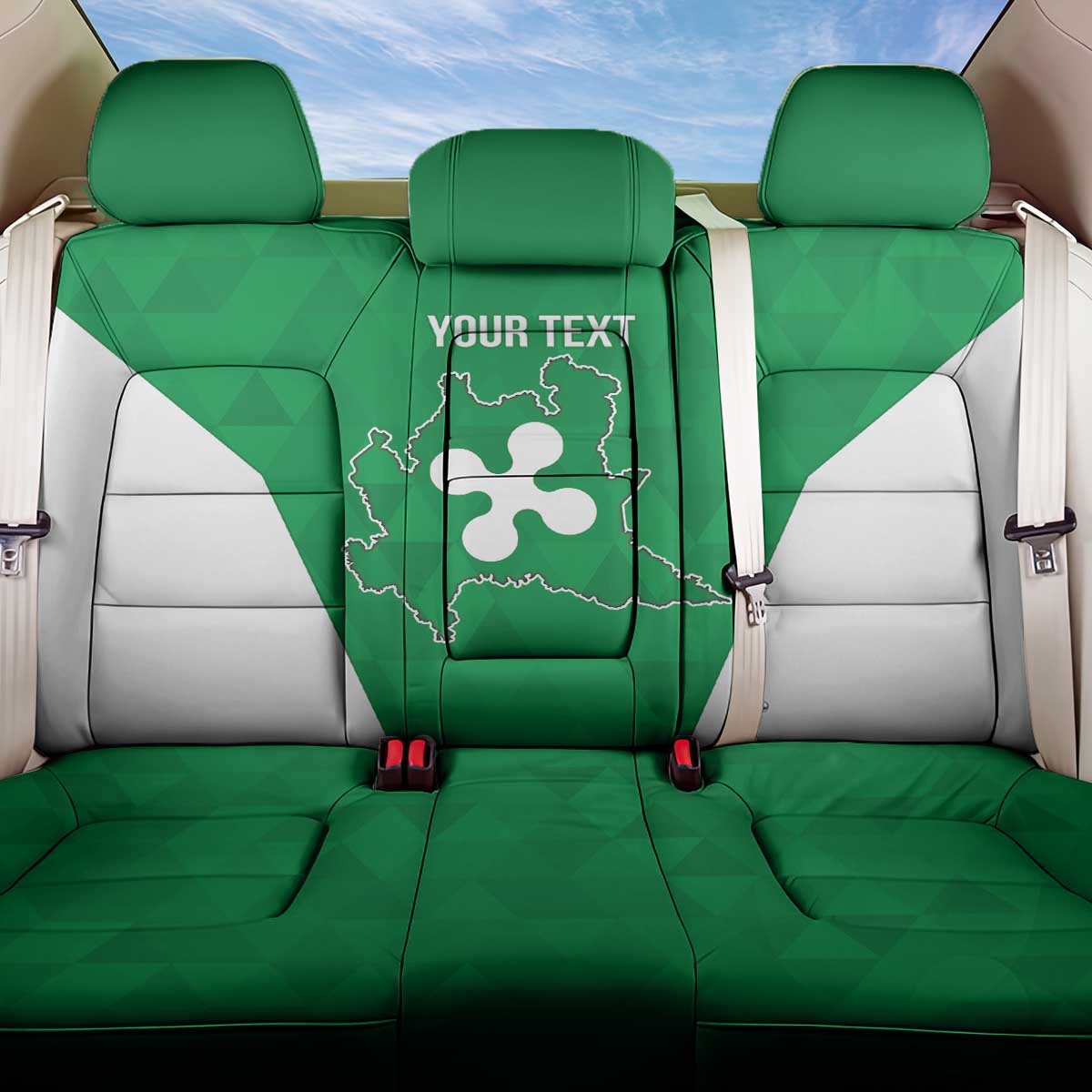 Personalized Italy Lombardy Back Car Seat Cover Inspiration Flags Style