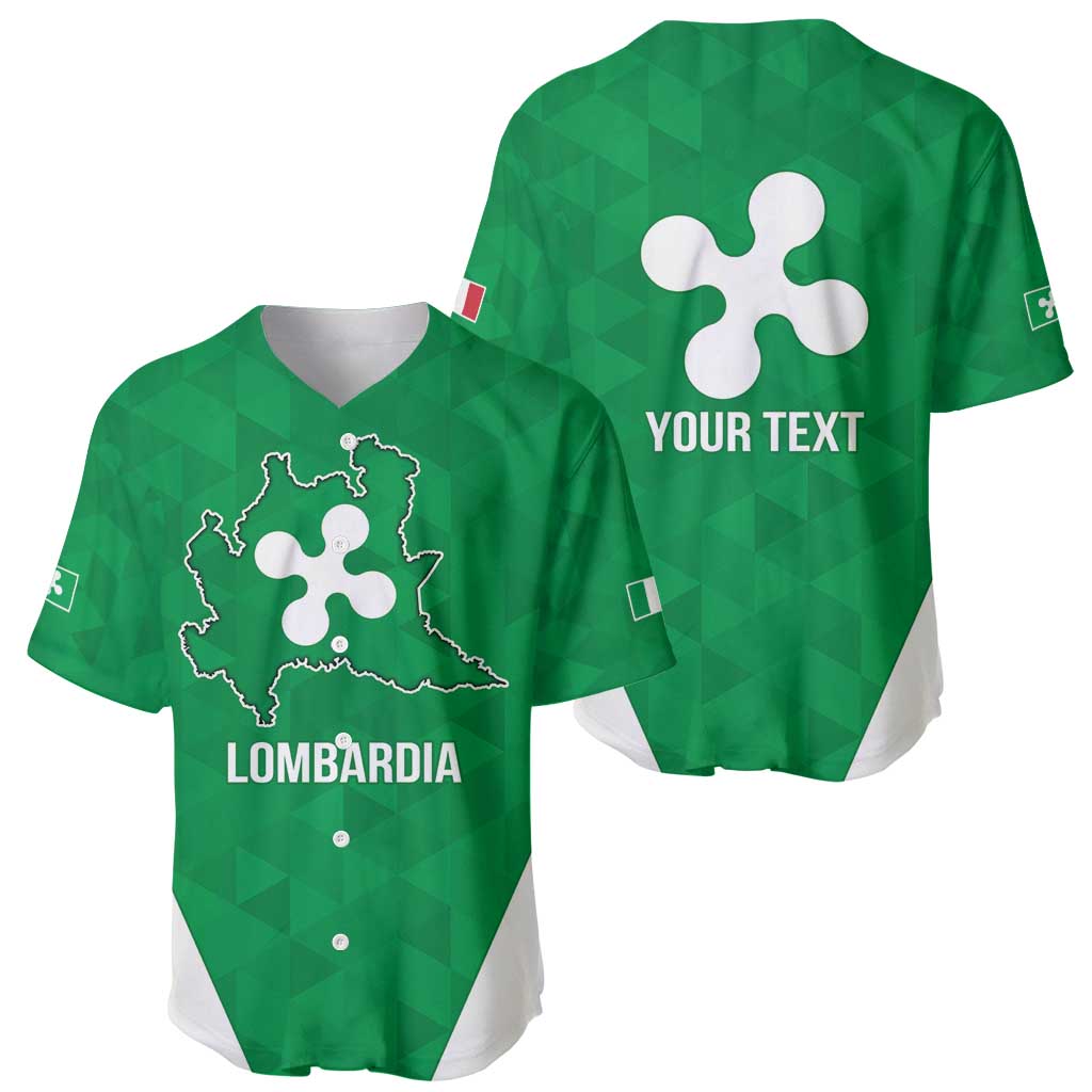 Personalized Italy Lombardy Baseball Jersey Inspiration Flags Style