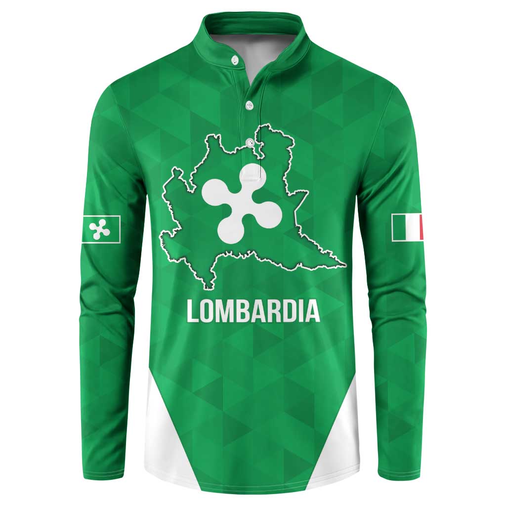 Personalized Italy Lombardy Button Sweatshirt Inspiration Flags Style