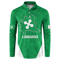 Personalized Italy Lombardy Button Sweatshirt Inspiration Flags Style