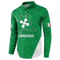 Personalized Italy Lombardy Button Sweatshirt Inspiration Flags Style