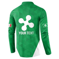 Personalized Italy Lombardy Button Sweatshirt Inspiration Flags Style