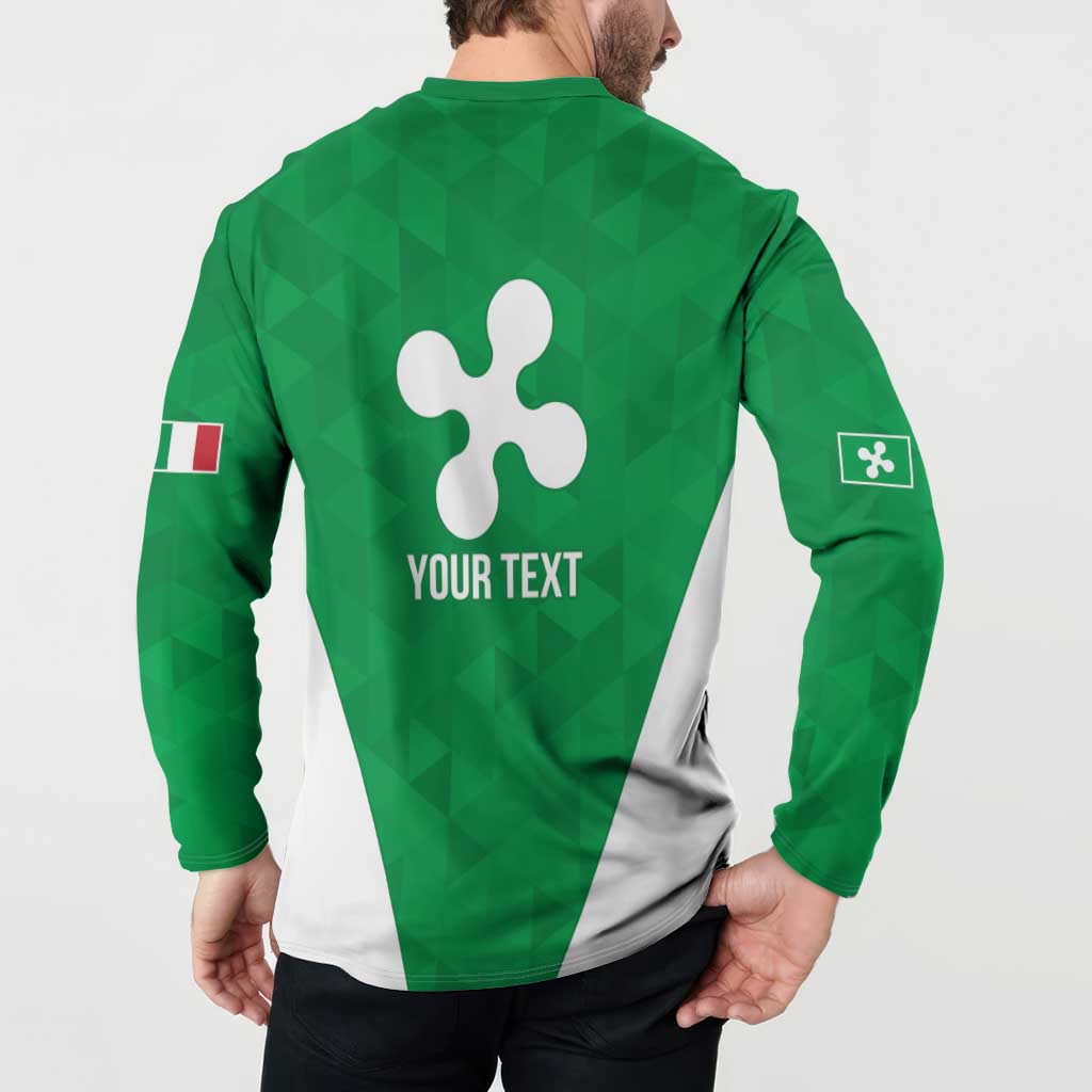 Personalized Italy Lombardy Button Sweatshirt Inspiration Flags Style