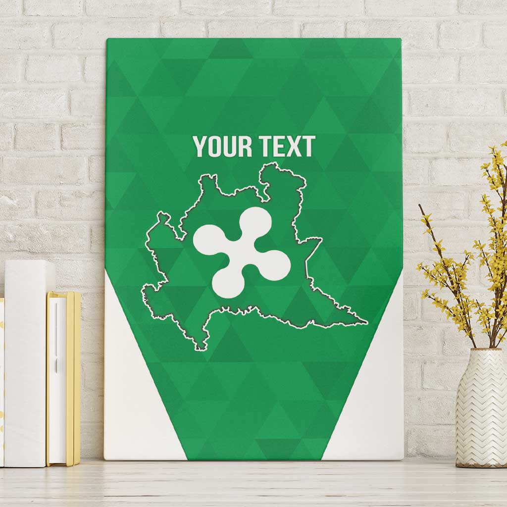 Personalized Italy Lombardy Canvas Wall Art Inspiration Flags Style