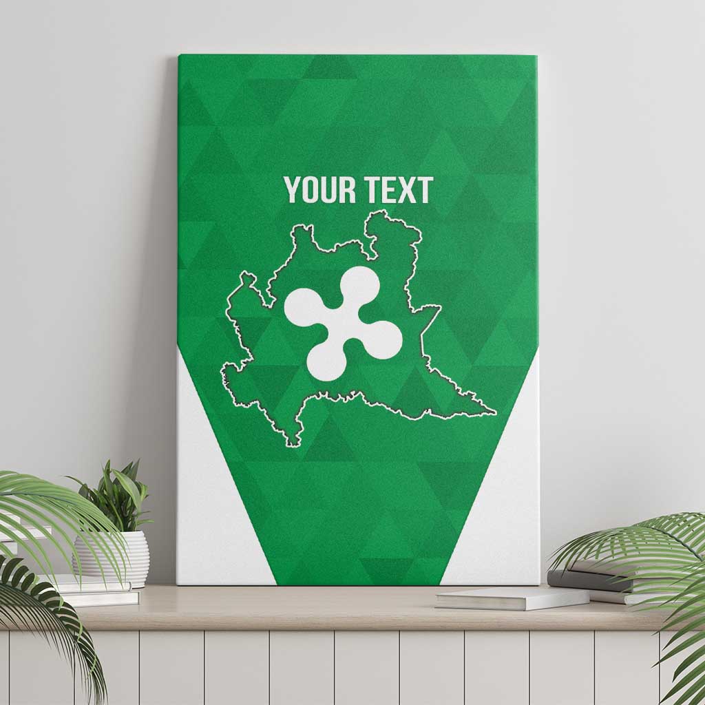 Personalized Italy Lombardy Canvas Wall Art Inspiration Flags Style