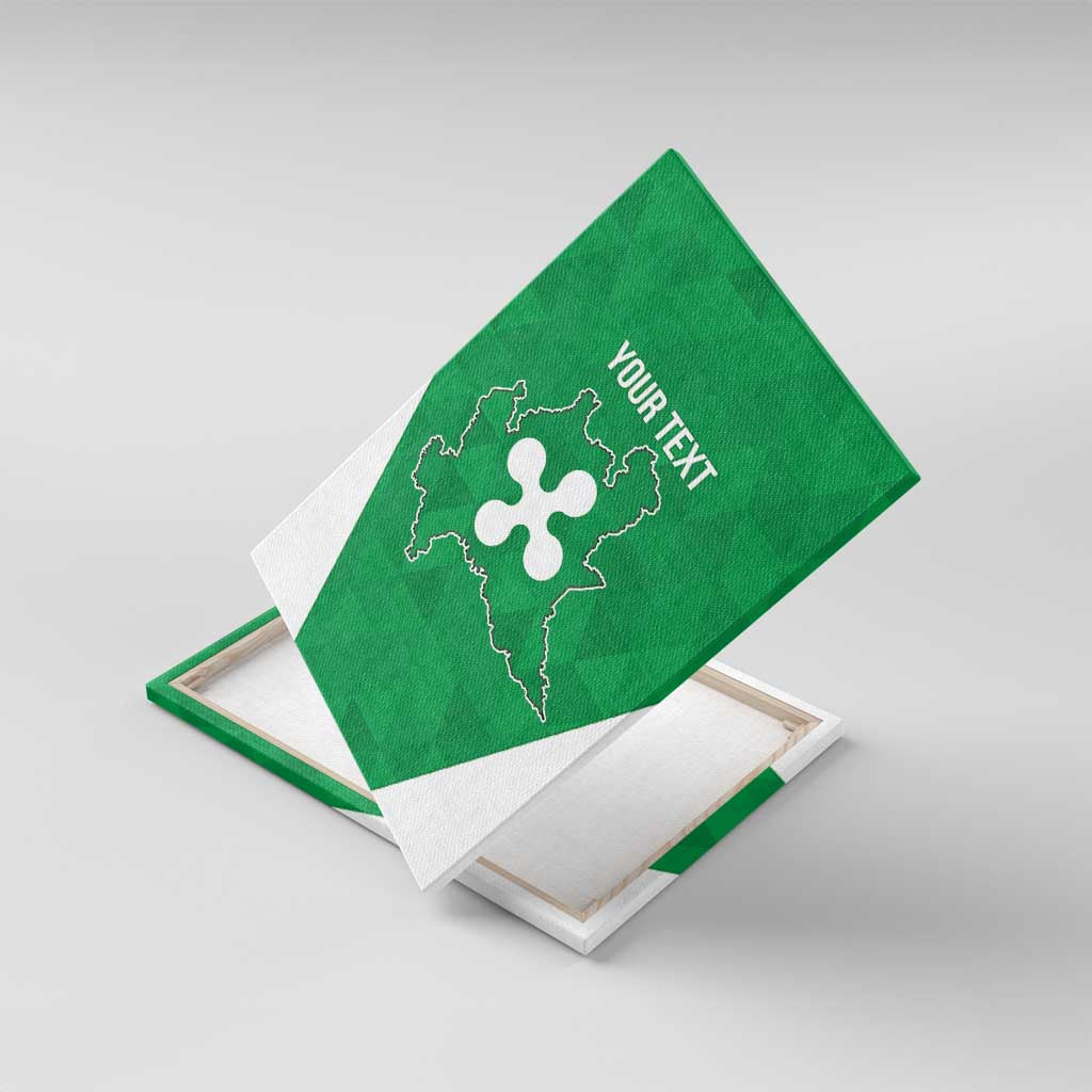 Personalized Italy Lombardy Canvas Wall Art Inspiration Flags Style