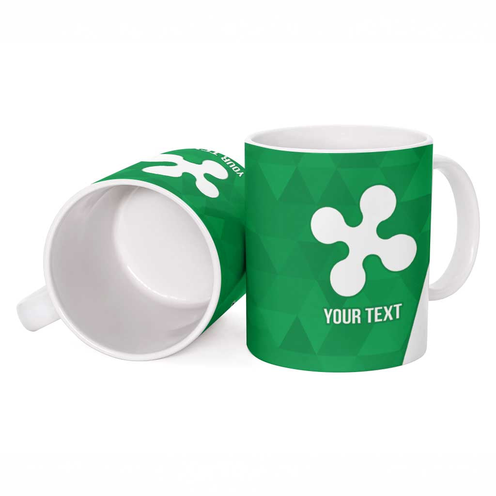 Personalized Italy Lombardy Ceramic Mug Inspiration Flags Style - Wonder Print Shop