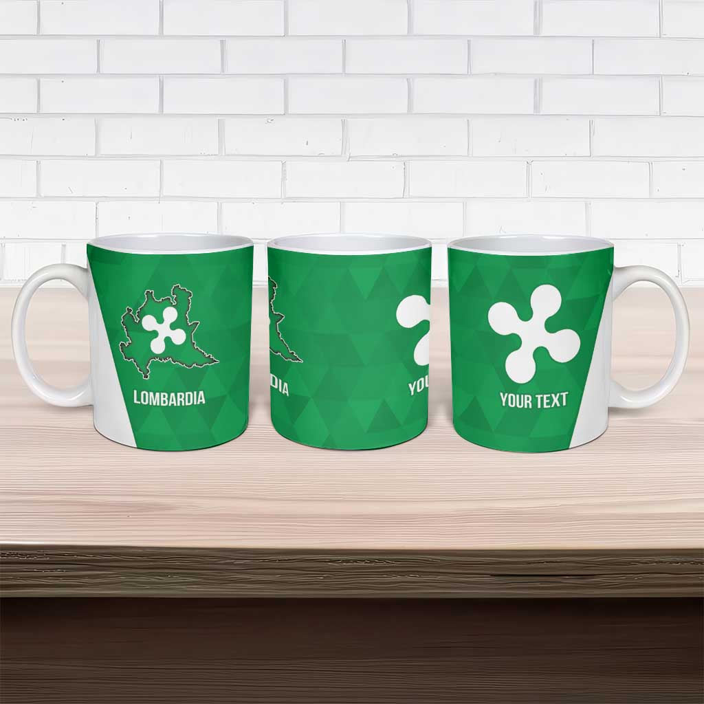 Personalized Italy Lombardy Ceramic Mug Inspiration Flags Style - Wonder Print Shop