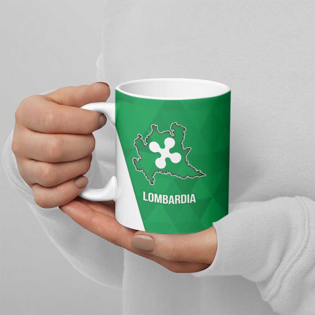 Personalized Italy Lombardy Ceramic Mug Inspiration Flags Style - Wonder Print Shop