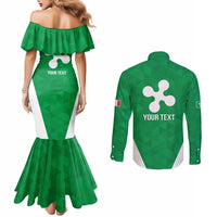 Personalized Italy Lombardy Couples Matching Mermaid Dress and Long Sleeve Button Shirt Inspiration Flags Style