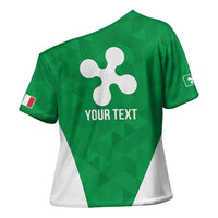 Personalized Italy Lombardy Cross Shoulder Shirt Inspiration Flags Style - Wonder Print Shop