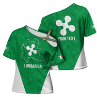 Personalized Italy Lombardy Cross Shoulder Shirt Inspiration Flags Style - Wonder Print Shop