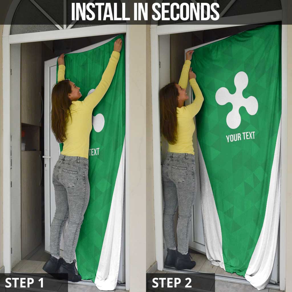 Personalized Italy Lombardy Door Cover Inspiration Flags Style - Wonder Print Shop