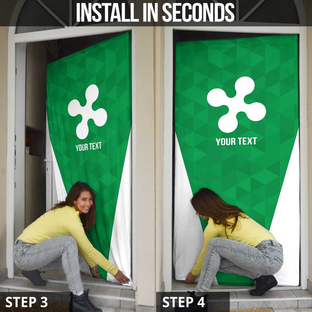 Personalized Italy Lombardy Door Cover Inspiration Flags Style - Wonder Print Shop