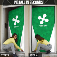 Personalized Italy Lombardy Door Cover Inspiration Flags Style - Wonder Print Shop