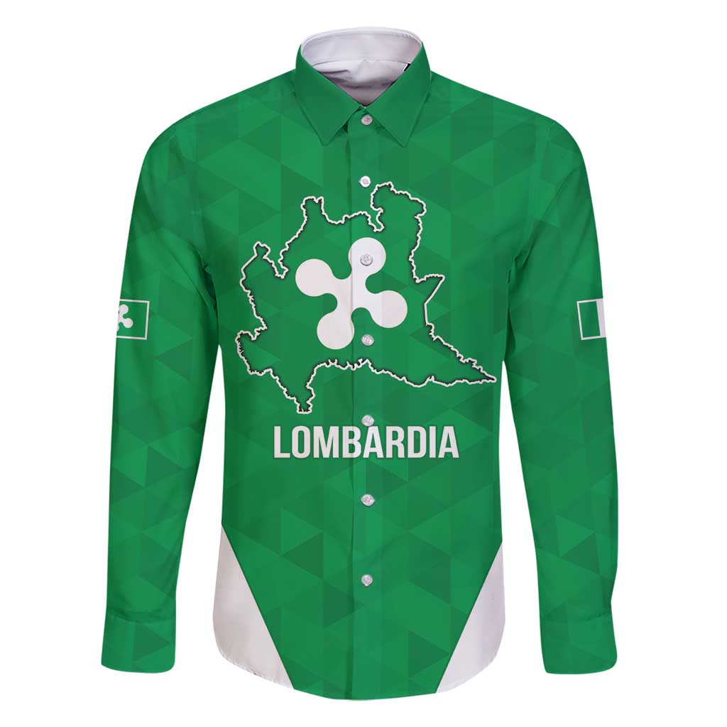 Personalized Italy Lombardy Family Matching Long Sleeve Bodycon Dress and Hawaiian Shirt Inspiration Flags Style