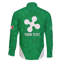 Personalized Italy Lombardy Family Matching Long Sleeve Bodycon Dress and Hawaiian Shirt Inspiration Flags Style