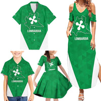 Personalized Italy Lombardy Family Matching Summer Maxi Dress and Hawaiian Shirt Inspiration Flags Style