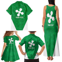 Personalized Italy Lombardy Family Matching Tank Maxi Dress and Hawaiian Shirt Inspiration Flags Style