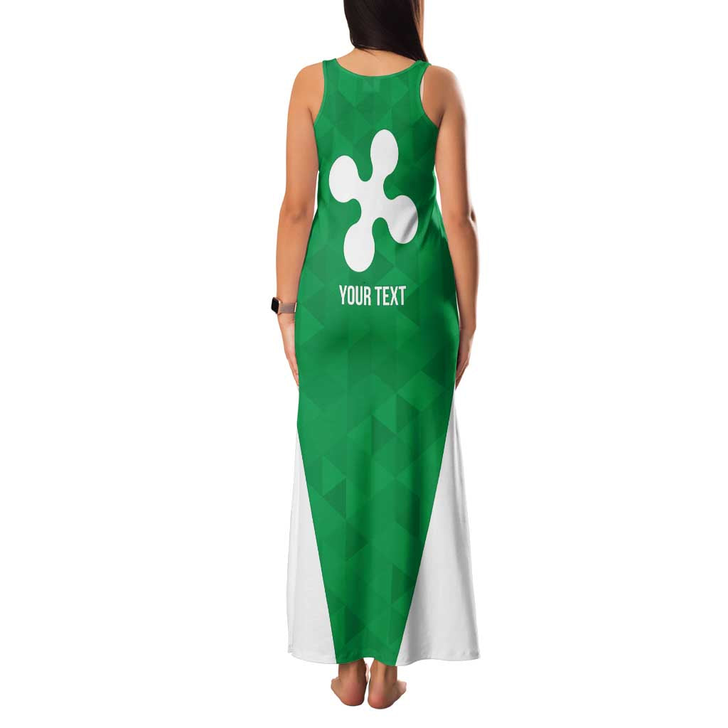 Personalized Italy Lombardy Family Matching Tank Maxi Dress and Hawaiian Shirt Inspiration Flags Style
