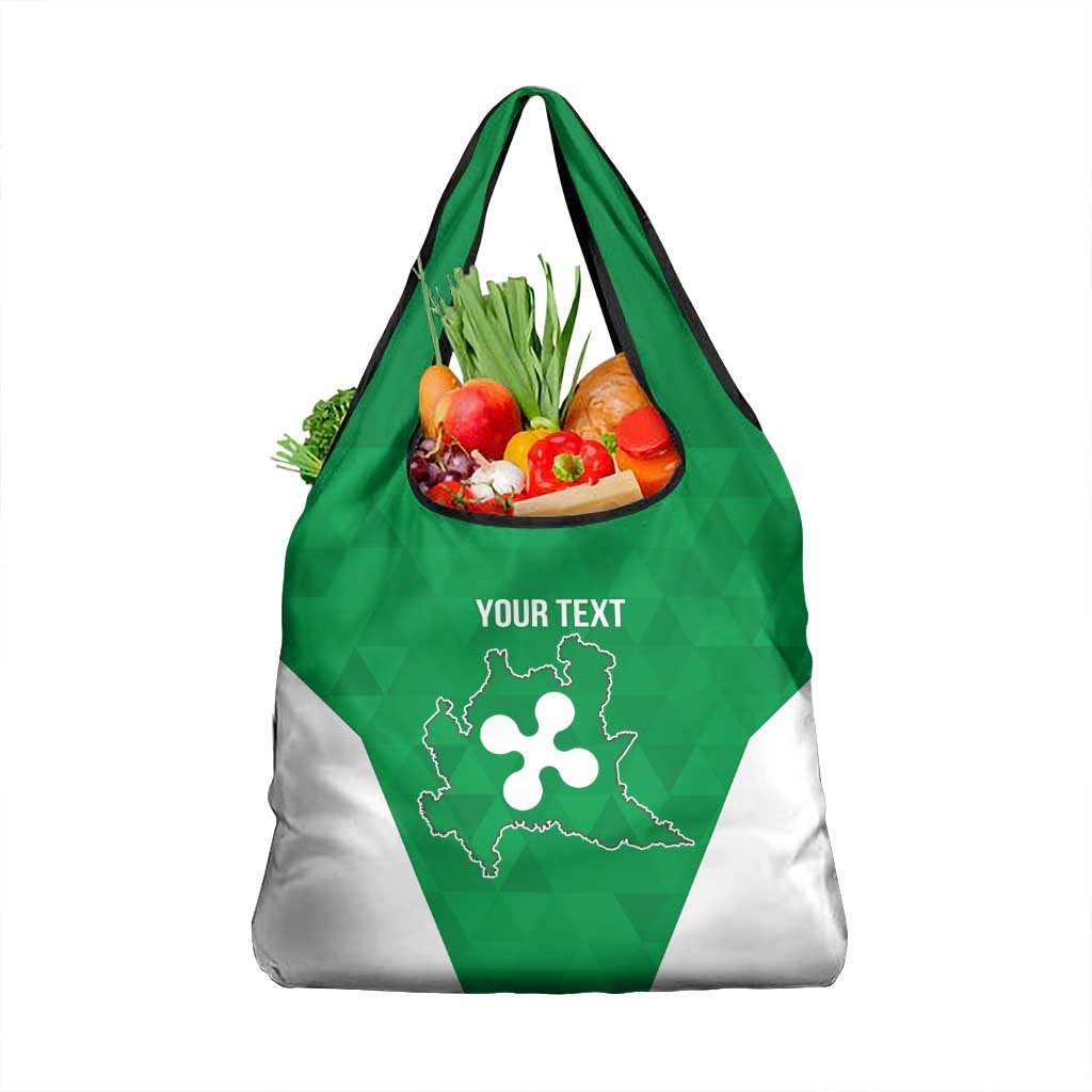 Personalized Italy Lombardy Grocery Bag Inspiration Flags Style