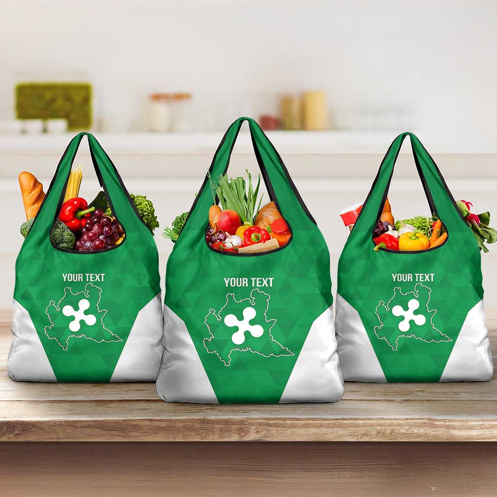 Personalized Italy Lombardy Grocery Bag Inspiration Flags Style