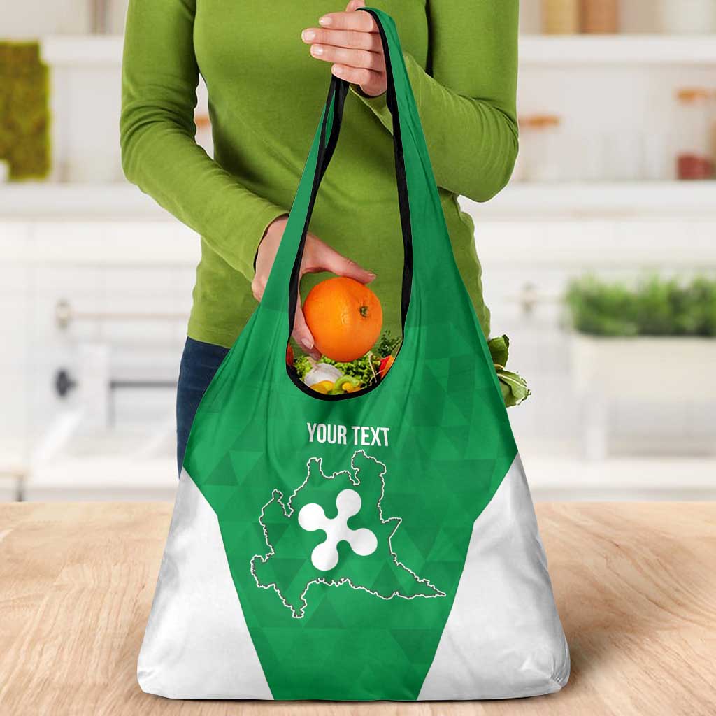 Personalized Italy Lombardy Grocery Bag Inspiration Flags Style