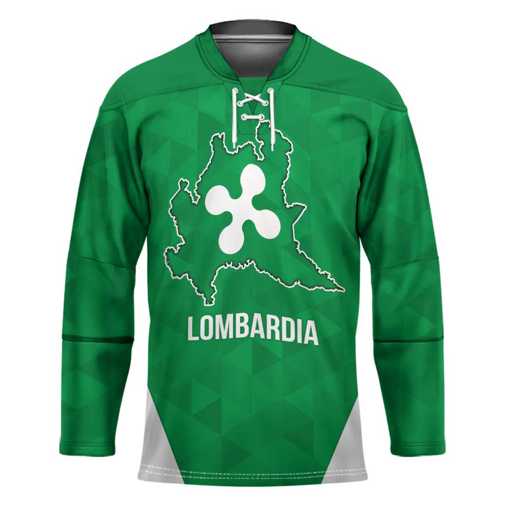 Personalized Italy Lombardy Hockey Jersey Inspiration Flags Style - Wonder Print Shop