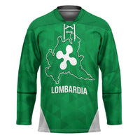 Personalized Italy Lombardy Hockey Jersey Inspiration Flags Style - Wonder Print Shop