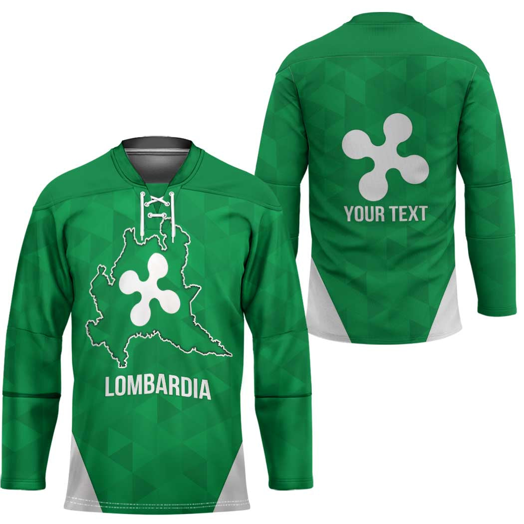 Personalized Italy Lombardy Hockey Jersey Inspiration Flags Style - Wonder Print Shop