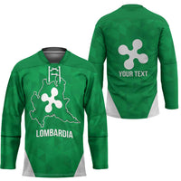 Personalized Italy Lombardy Hockey Jersey Inspiration Flags Style - Wonder Print Shop