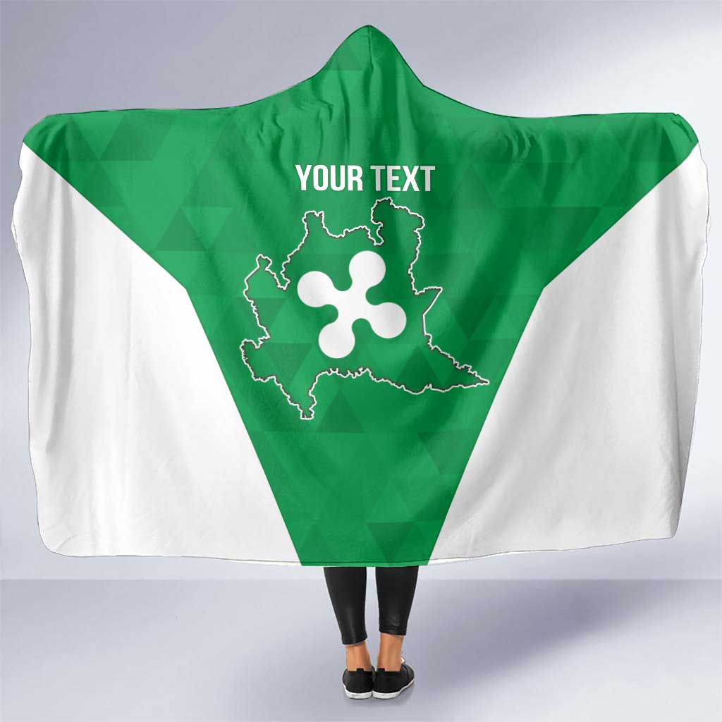 Personalized Italy Lombardy Hooded Blanket Inspiration Flags Style