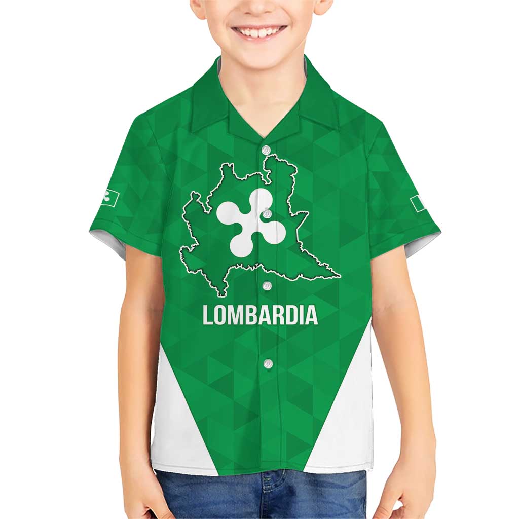 Personalized Italy Lombardy Kid Hawaiian Shirt Inspiration Flags Style