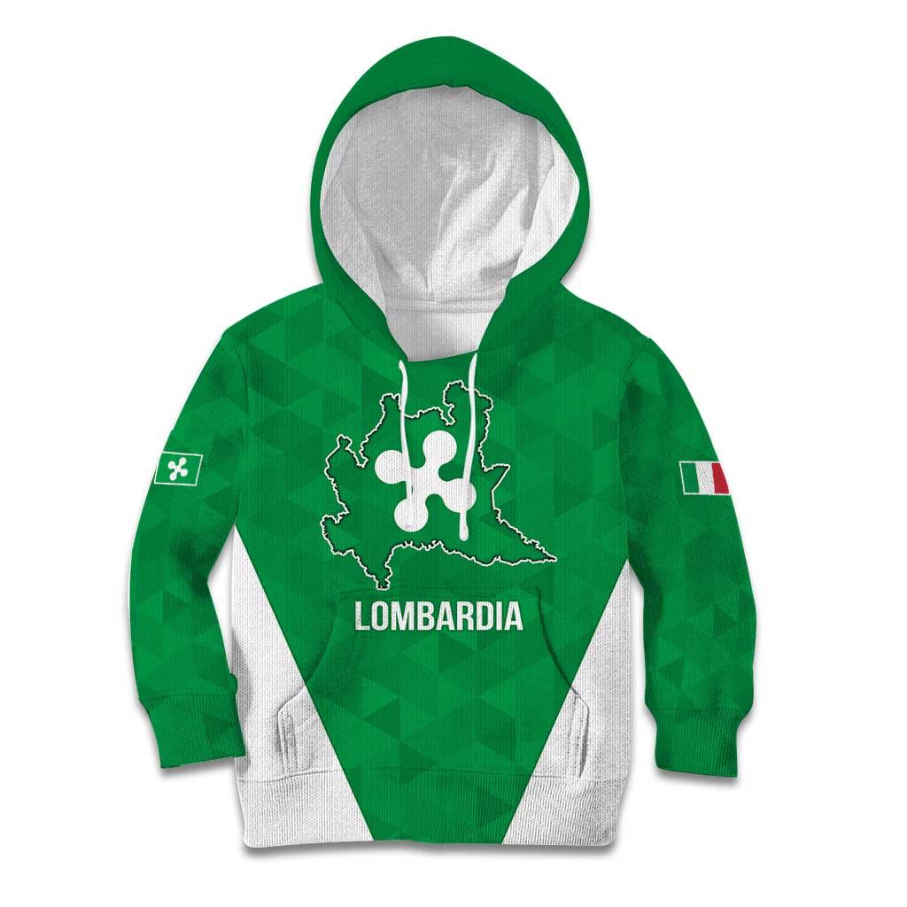 Personalized Italy Lombardy Kid Hoodie Inspiration Flags Style