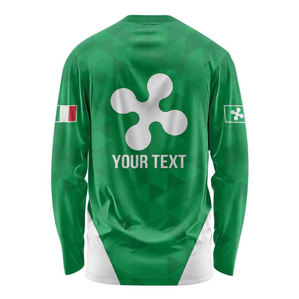 Personalized Italy Lombardy Long Sleeve Shirt Inspiration Flags Style