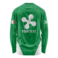 Personalized Italy Lombardy Long Sleeve Shirt Inspiration Flags Style