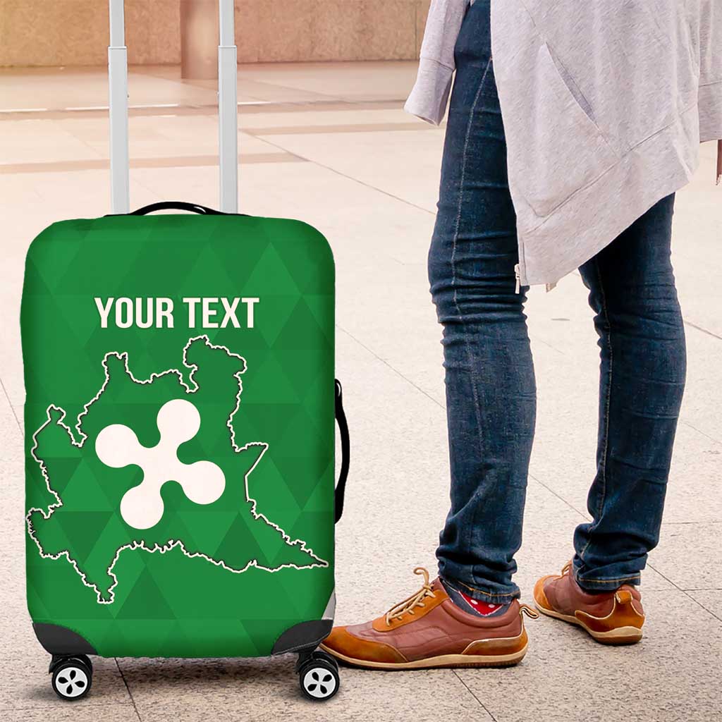 Personalized Italy Lombardy Luggage Cover Inspiration Flags Style