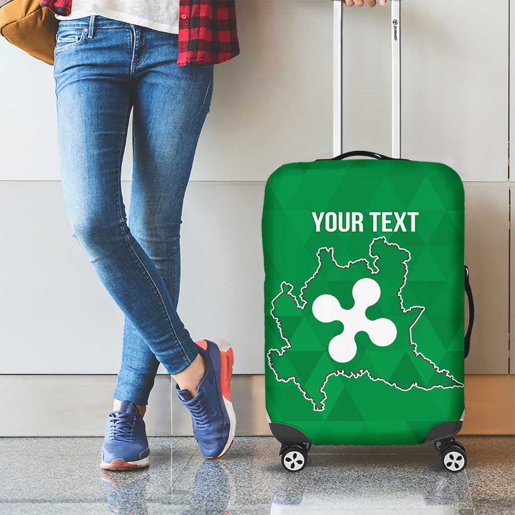 Personalized Italy Lombardy Luggage Cover Inspiration Flags Style