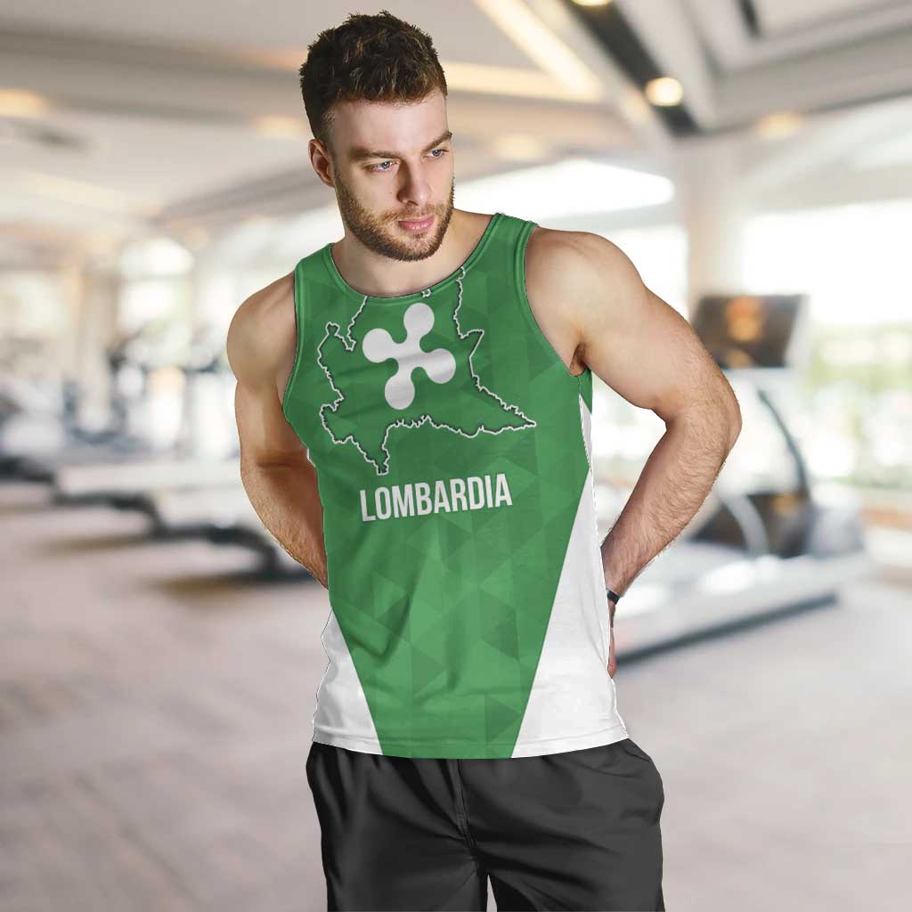 Personalized Italy Lombardy Men Tank Top Inspiration Flags Style