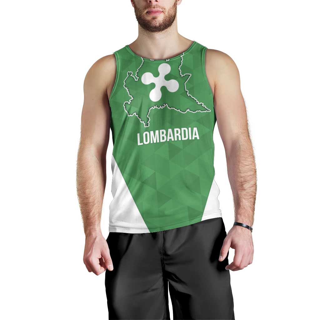 Personalized Italy Lombardy Men Tank Top Inspiration Flags Style