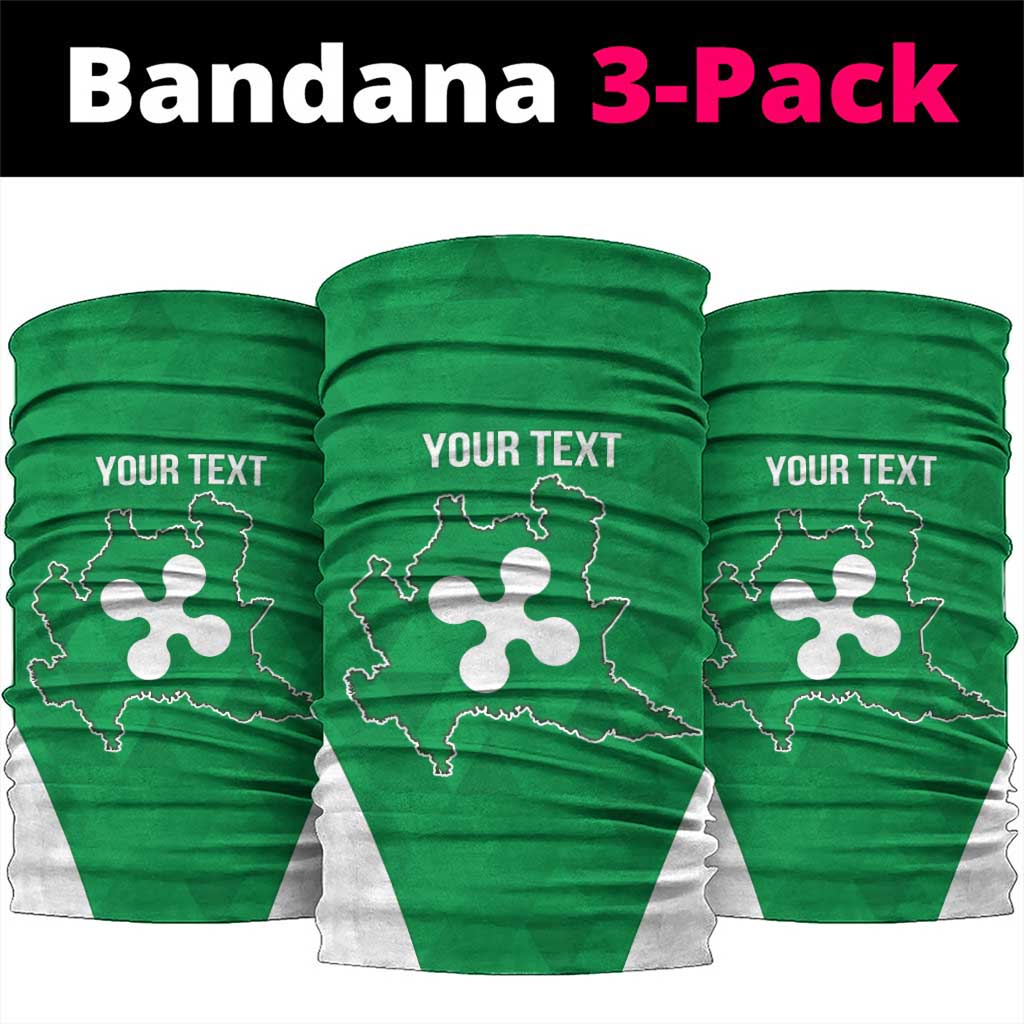 Personalized Italy Lombardy Neck Gaiter Inspiration Flags Style - Wonder Print Shop
