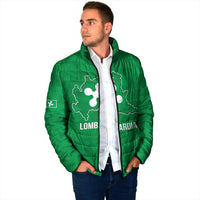 Personalized Italy Lombardy Padded Jacket Inspiration Flags Style - Wonder Print Shop
