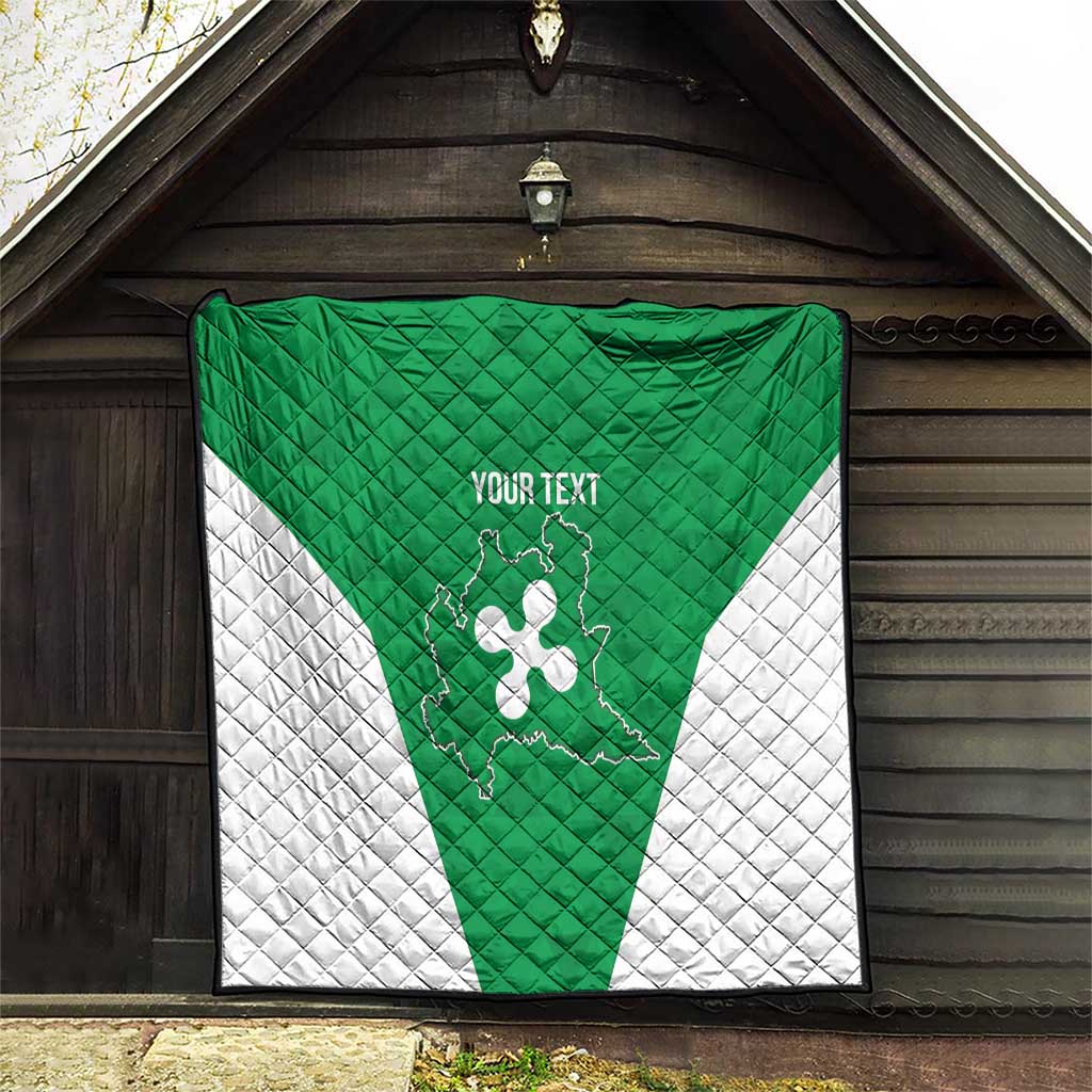 Personalized Italy Lombardy Quilt Inspiration Flags Style