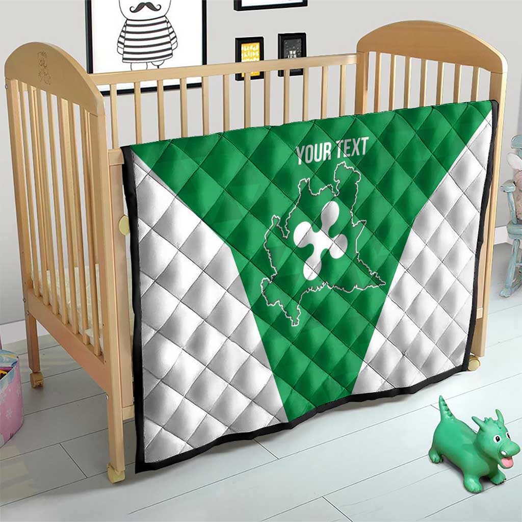 Personalized Italy Lombardy Quilt Inspiration Flags Style