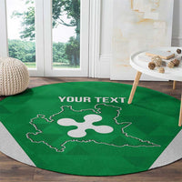 Personalized Italy Lombardy Round Carpet Inspiration Flags Style