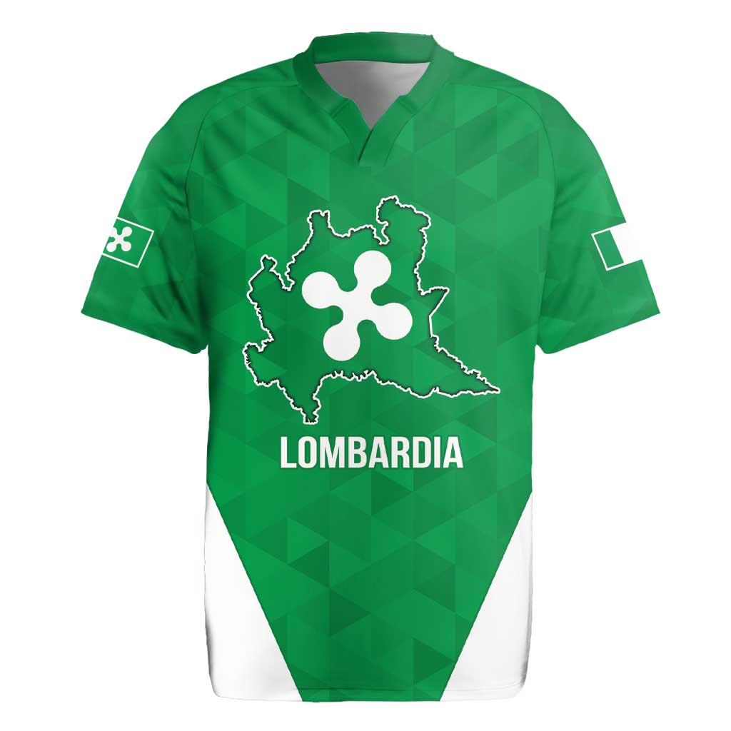 Personalized Italy Lombardy Rugby Jersey Inspiration Flags Style
